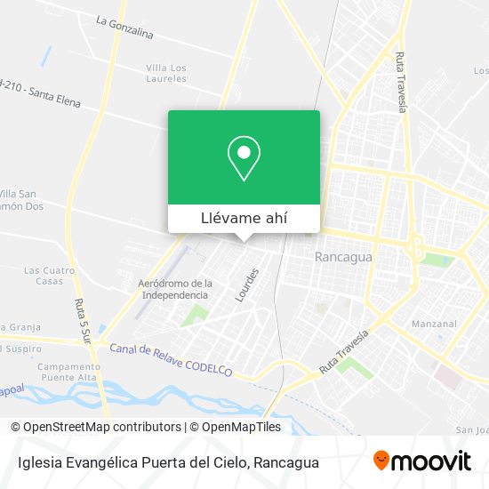 Cómo llegar a Iglesia Evangélica Puerta del Cielo en Rancagua en Autobús?