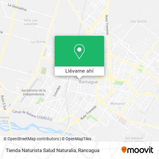 Mapa de Tienda Naturista Salud Naturalia