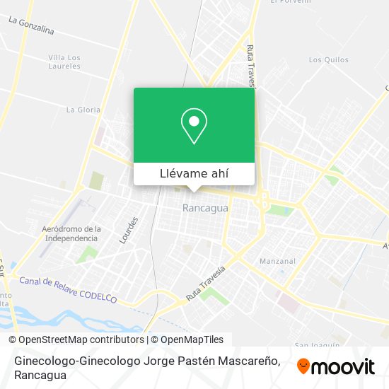 Mapa de Ginecologo-Ginecologo Jorge Pastén Mascareño