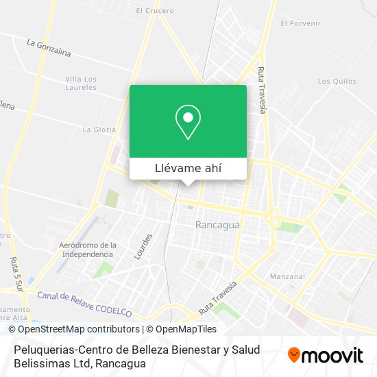 Mapa de Peluquerias-Centro de Belleza Bienestar y Salud Belissimas Ltd