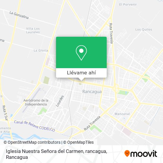 Mapa de Iglesia Nuestra Señora del Carmen, rancagua