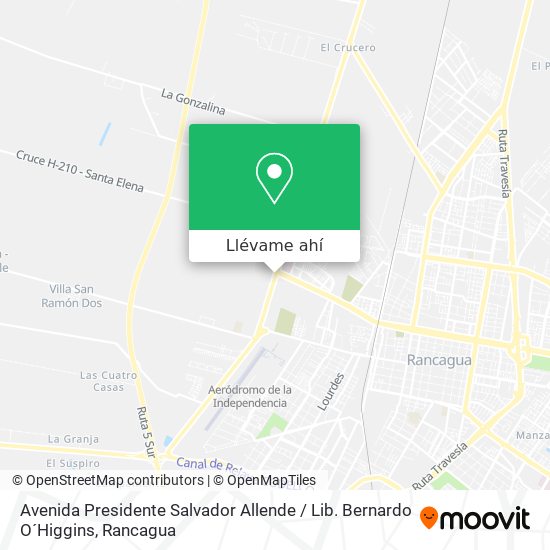 Mapa de Avenida Presidente Salvador Allende / Lib. Bernardo O´Higgins