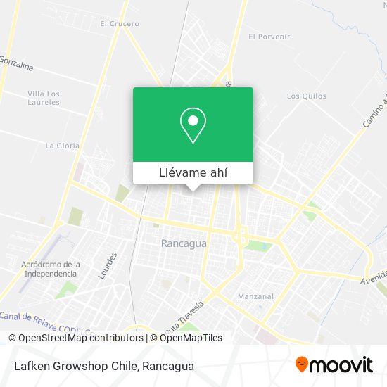 Mapa de Lafken Growshop Chile