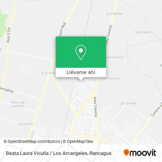 Mapa de Beata Laura Vicuña / Los Arcangeles