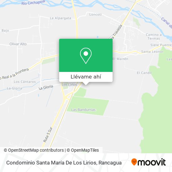 Mapa de Condominio Santa María De Los Lirios