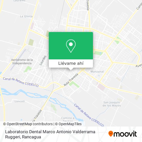 Mapa de Laboratorio Dental Marco Antonio Valderrama Ruggeri