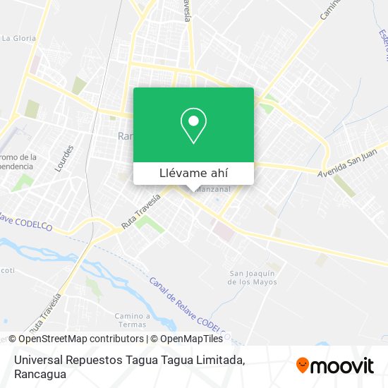 Mapa de Universal Repuestos Tagua Tagua Limitada