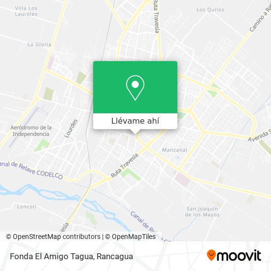Mapa de Fonda El Amigo Tagua