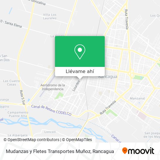 Mapa de Mudanzas y Fletes Transportes Muñoz