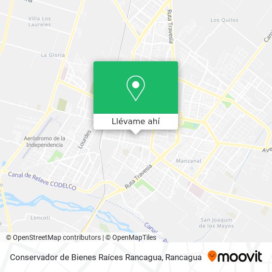 Mapa de Conservador de Bienes Raíces Rancagua