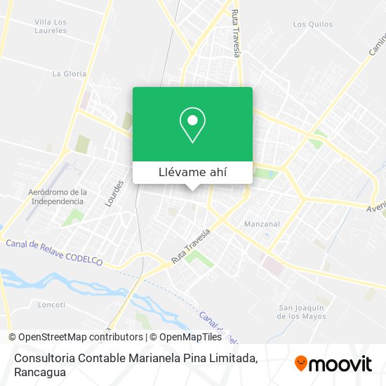 Mapa de Consultoria Contable Marianela Pina Limitada