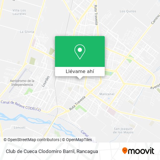 Mapa de Club de Cueca Clodomiro Barril