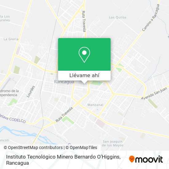 Mapa de Instituto Tecnológico Minero Bernardo O'Higgins