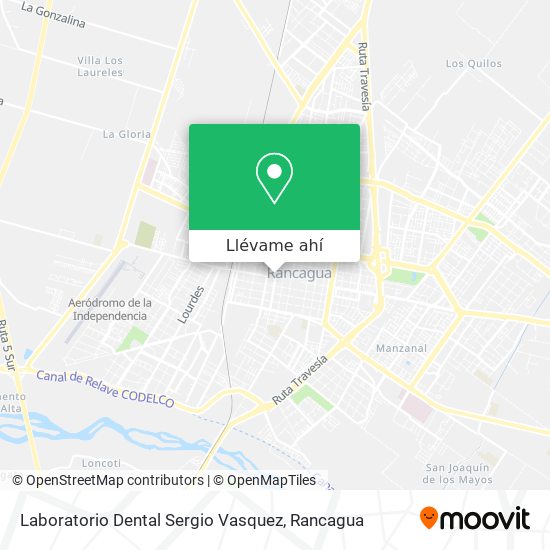 Mapa de Laboratorio Dental Sergio Vasquez