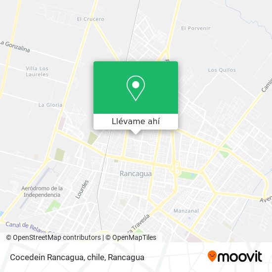 Mapa de Cocedein Rancagua, chile