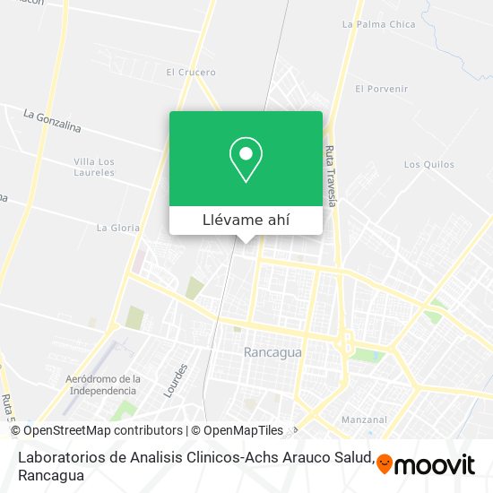 Mapa de Laboratorios de Analisis Clinicos-Achs Arauco Salud