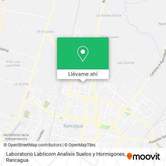 Mapa de Laboratorio Labticom Analisis Suelos y Hormigones