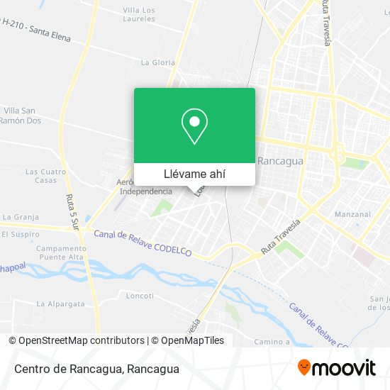 Mapa de Centro de Rancagua