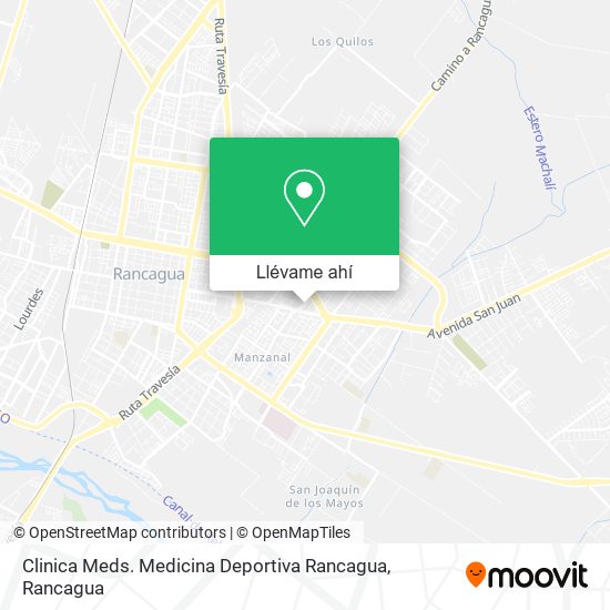 Mapa de Clinica Meds. Medicina Deportiva Rancagua