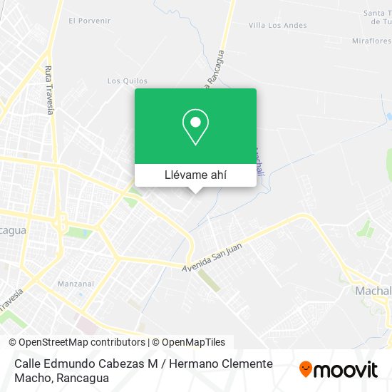 Mapa de Calle Edmundo Cabezas M / Hermano Clemente Macho