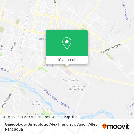 Mapa de Ginecologo-Ginecologo Alex Francisco Anich Allel