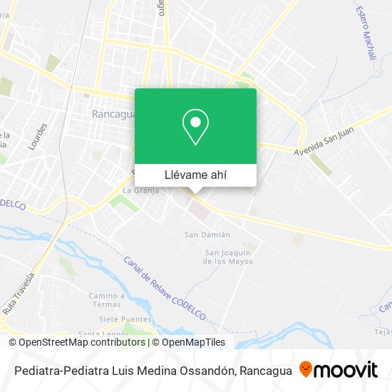 Mapa de Pediatra-Pediatra Luis Medina Ossandón