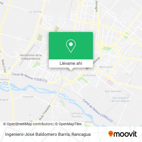 Mapa de Ingeniero-José Baldomero Barría