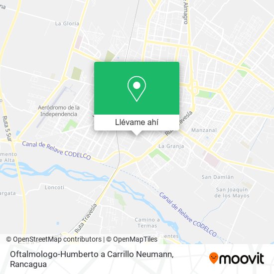 Mapa de Oftalmologo-Humberto a Carrillo Neumann