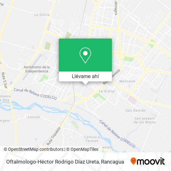 Mapa de Oftalmologo-Héctor Rodrigo Díaz Ureta
