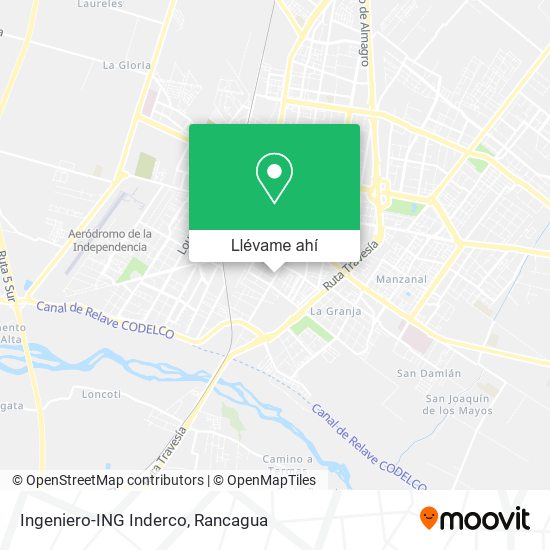 Mapa de Ingeniero-ING Inderco