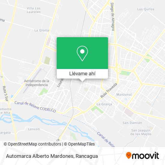 Mapa de Automarca Alberto Mardones