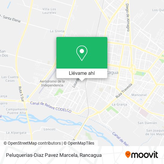 Mapa de Peluquerias-Diaz Pavez Marcela