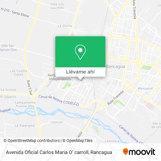 Mapa de Avenida Oficial Carlos Maria O' carroll