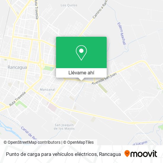 Mapa de Punto de carga para vehículos eléctricos