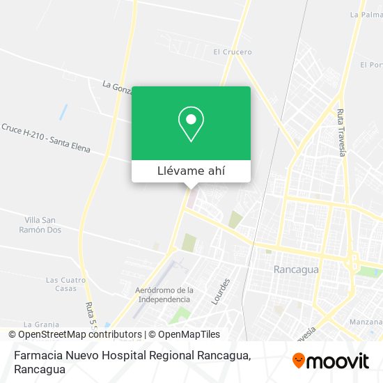 Mapa de Farmacia Nuevo Hospital Regional Rancagua