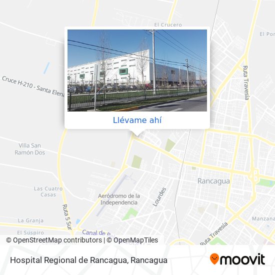 Mapa de Hospital Regional de Rancagua