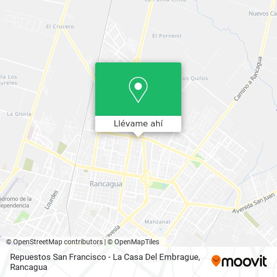 Mapa de Repuestos San Francisco - La Casa Del Embrague