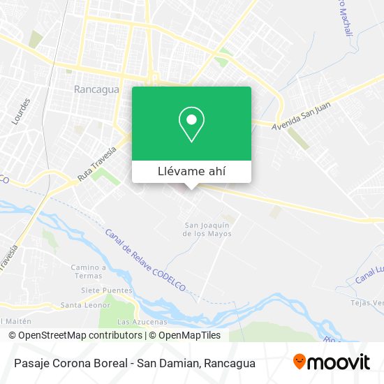 Mapa de Pasaje Corona Boreal - San Damian
