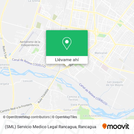 Mapa de (SML) Servicio Medico Legal Rancagua