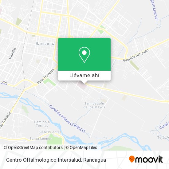 Mapa de Centro Oftalmologico Intersalud