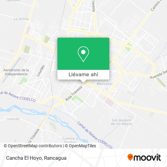 Mapa de Cancha El Hoyo