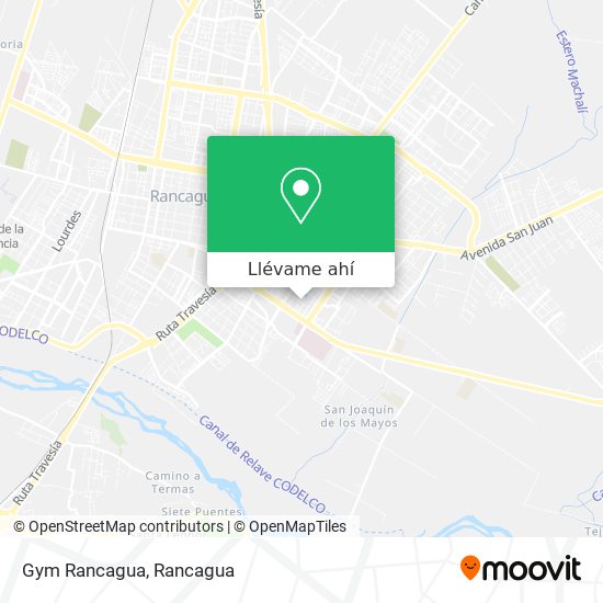 Mapa de Gym Rancagua