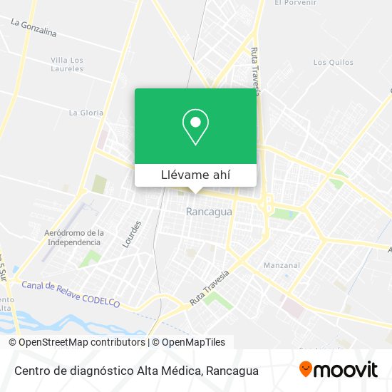 Mapa de Centro de diagnóstico Alta Médica