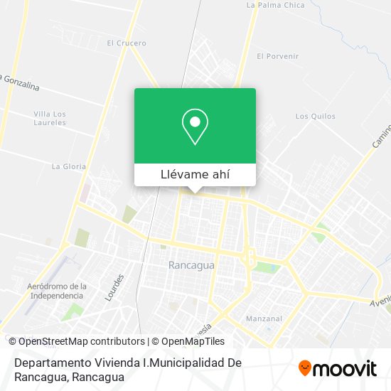 Mapa de Departamento Vivienda I.Municipalidad De Rancagua
