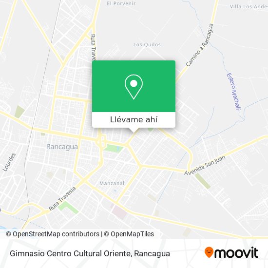 Mapa de Gimnasio Centro Cultural Oriente