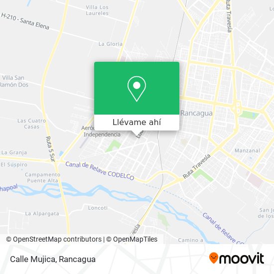 Mapa de Calle Mujica