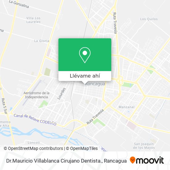 Mapa de Dr.Mauricio Villablanca Cirujano Dentista.