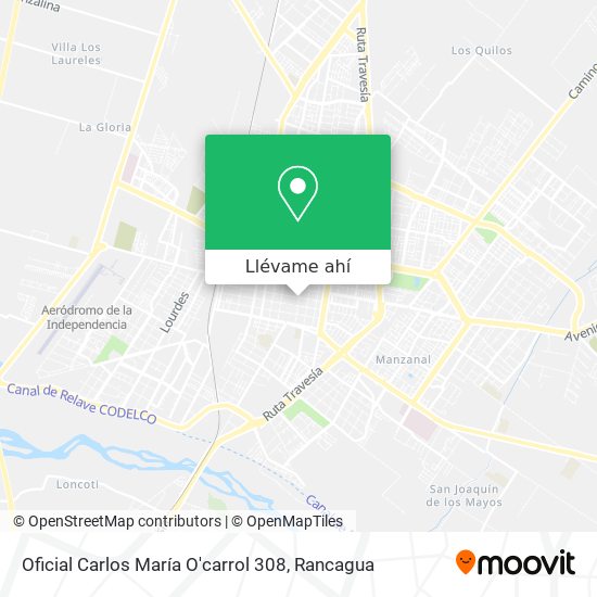 Mapa de Oficial Carlos María O'carrol 308