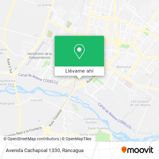 Mapa de Avenida Cachapoal 1330