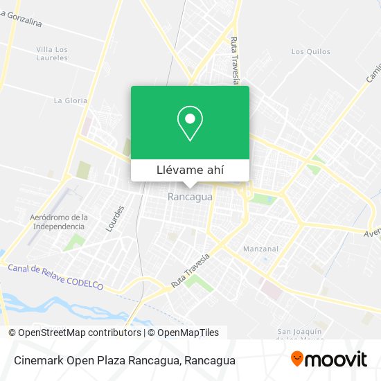 Mapa de Cinemark Open Plaza Rancagua